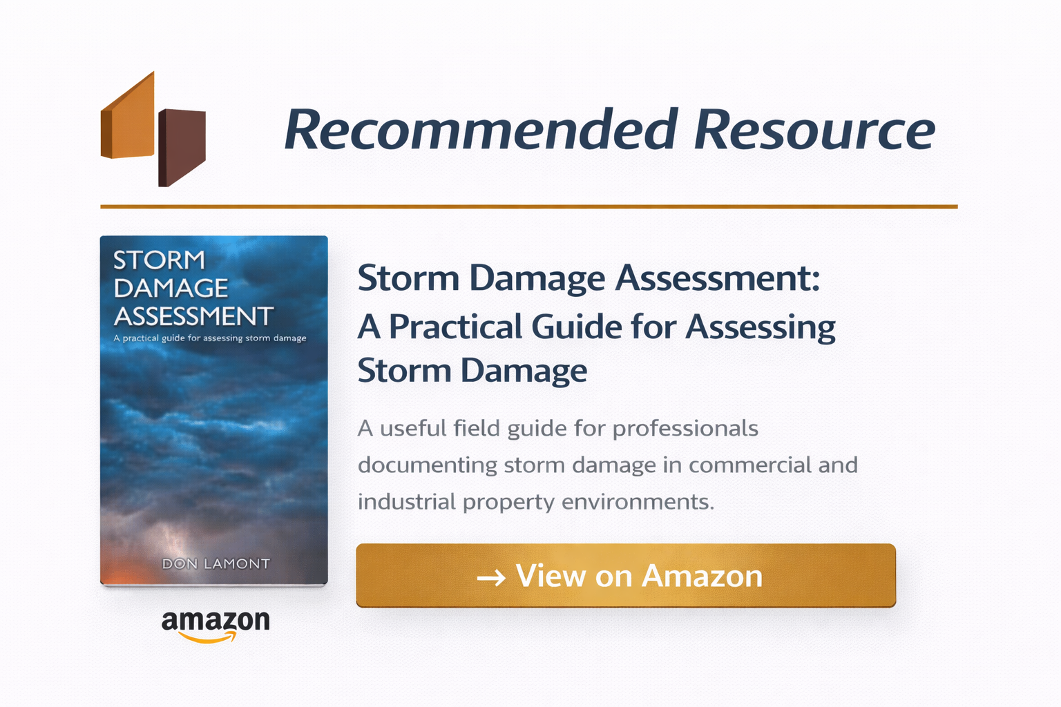 Storm Damage Assessment book - View on Amazon
