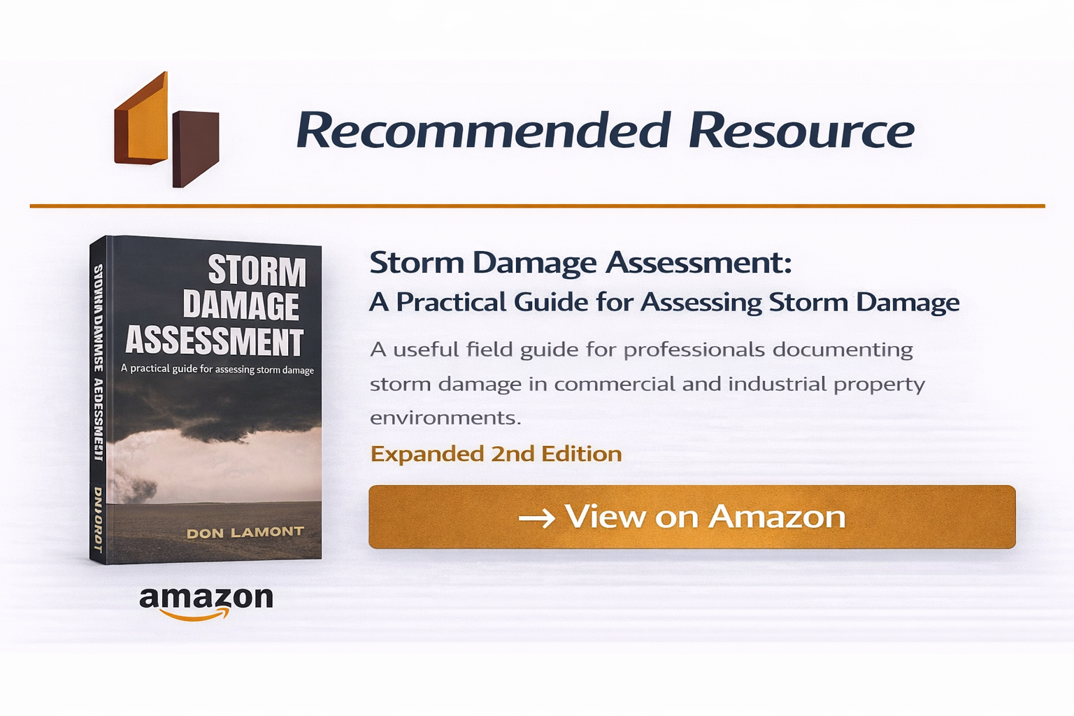 Storm Damage Assessment book - View on Amazon