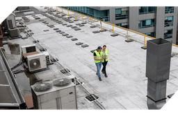 Expertise Section Overhead of roof walkers