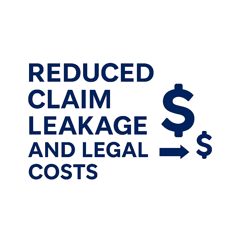 Reduced Claim Leakage and Legal Costs